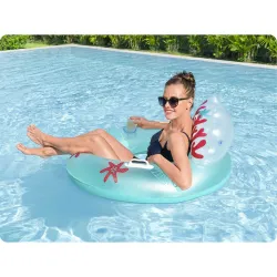 Bouée de nage avec dossier, parfaite pour s'amuser au jardin ou à la plage