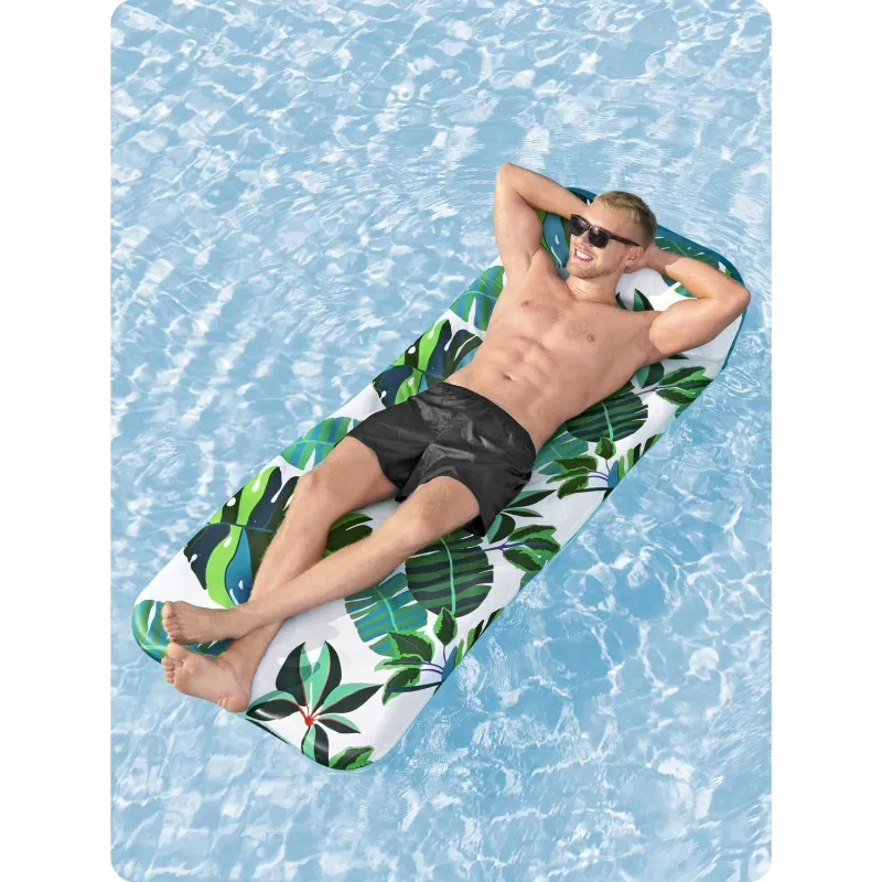 Matelas gonflable de natation Bissful Drifter, parfait pour le jardin et la plage