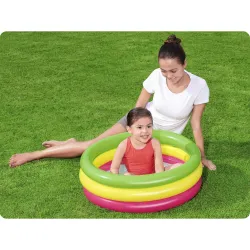 Piscine gonflable 70 x 24 cm, colorée et amusante pour les enfants
