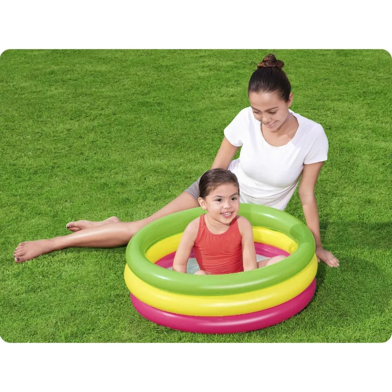 Piscine gonflable 70 x 24 cm, colorée et amusante pour les enfants