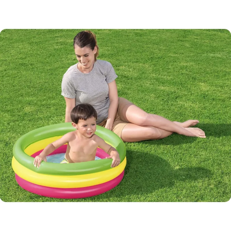 Piscine gonflable 70 x 24 cm, idéale pour s'amuser dans le jardin en été