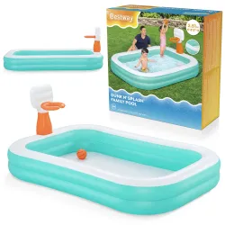 Piscine gonflable Dunk'N Splash 251 x 168 x 102 cm Bestway 54445