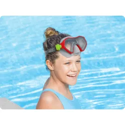 Masque de natation rouge élégant, parfait pour la piscine