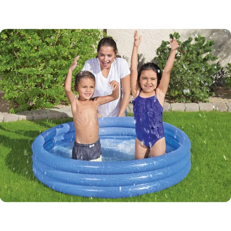 Piscine gonflable bleue, parfaite pour le jardin ou la terrasse