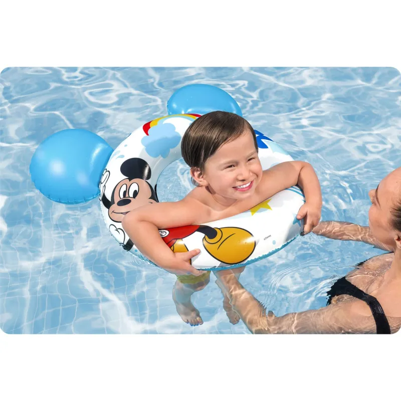 Bouée Mickey, 76 cm, sécurisée pour les enfants dans l'eau