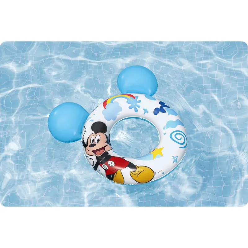 Bouée de Nage Mickey 76 cm, parfaite pour s'amuser à la piscine ou à la plage