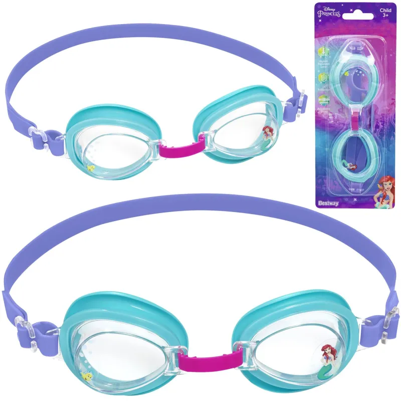 Lunettes de natation Ariel pour enfants, jouets aquatiques colorés pour la piscine