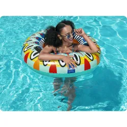 Bestway 36294 Bouée de Natation rose, parfaite pour la plage