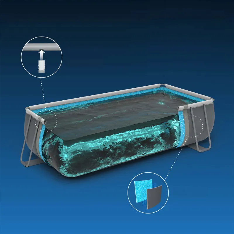 Piscine de jardin idéale 549 x 274 x 122 cm pour la détente