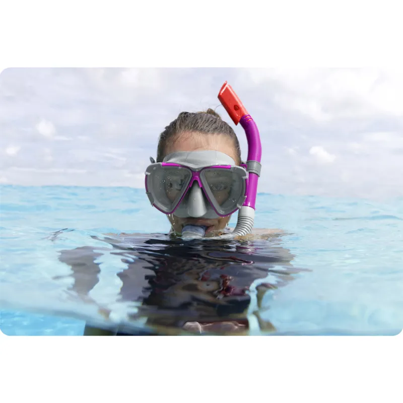 Set de snorkeling violet Bestway 24029, parfait pour explorer le monde sous-marin