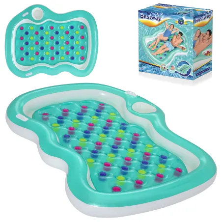 Matelas de Natation Bestway 43045 avec un design gonflable confortable pour s'amuser dans l'eau