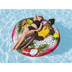 Bestway 43720 Île Gonflable Fruits Flottante, idéale pour s'amuser dans la piscine