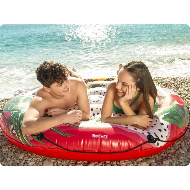 Bestway 43720 Île Gonflable Fruits Flottante, parfaite pour le jardin et la plage