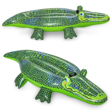 Jouet gonflable crocodile 152 x 71 cm, parfait pour les jeux aquatiques, Bestway 41477
