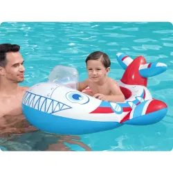 Matelas de plage bleu, idéal pour se détendre au soleil