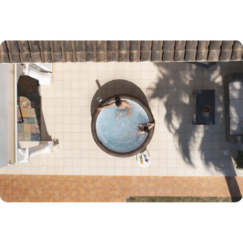 SPA Gonflable Lay-Z Bali marron, parfait pour le jardin ou la terrasse