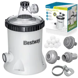 Bestway 58870 Pompe filtrante 5678 l/h + Balles filtrantes