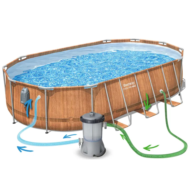Piscine hors-sol robuste 610 x 366 x 122 cm, 13in1 Bestway 56719N