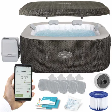 SPA Gonflable Lay-Z Cabo pour 6 personnes avec siège confortable et matériau durable