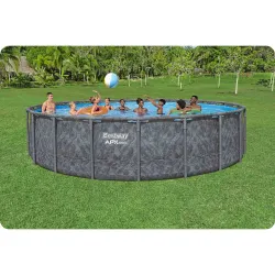 Bassin de jardin 610x132 cm, parfait pour s'amuser en famille