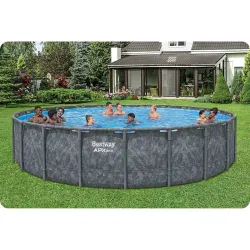 Piscine tubulaire 671 x 132 cm, idéale pour les activités estivales