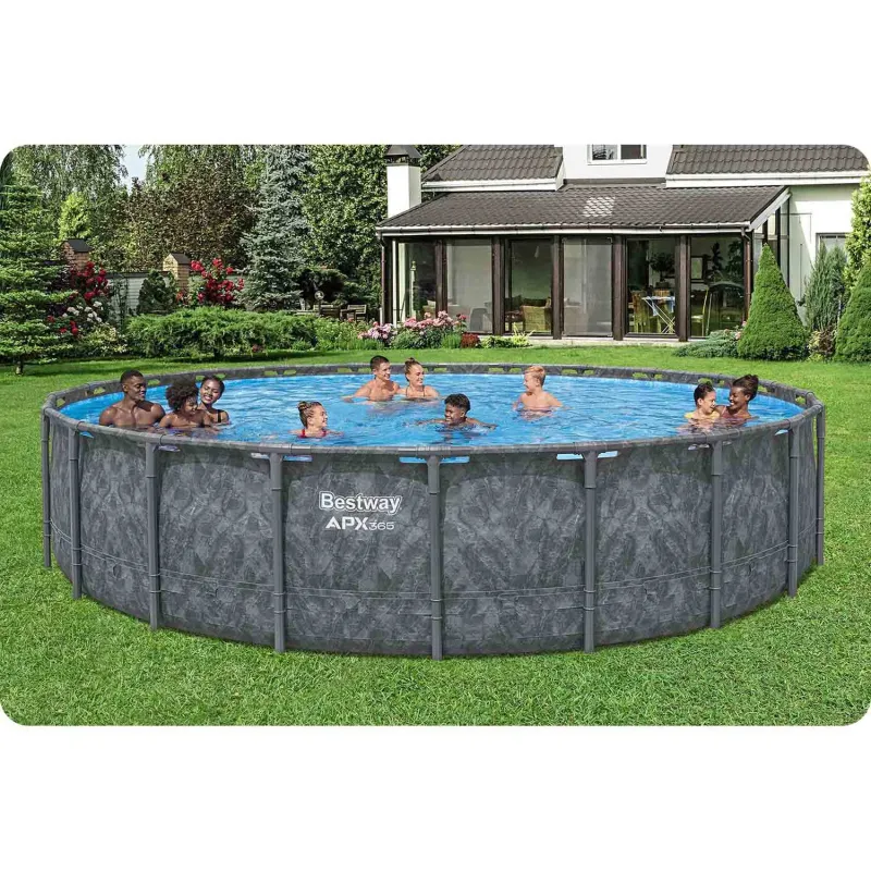 Piscine tubulaire 671 x 132 cm, idéale pour les activités estivales