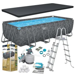 Bestway 561KA Piscine Tubulaire 549 x 274 x 132 cm 11-en-1