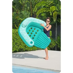 Fauteuil gonflable Comfort Plush Pro, chic et confortable pour la piscine