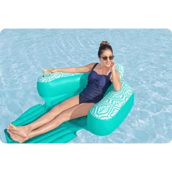 Fauteuil gonflable Comfort Plush Pro, idéal pour le jardin et se détendre dans l'eau