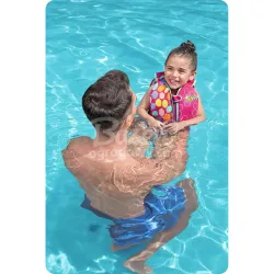 Gilet de natation rose pour enfants, S/M, sûr et confortable