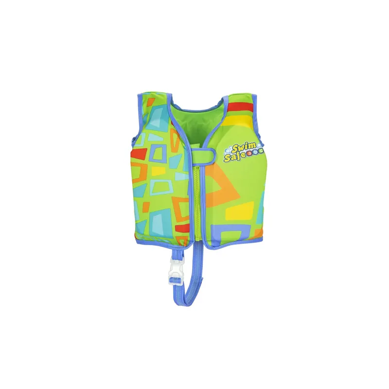Gilet de natation vert pour enfants M/L, moderne et fonctionnel