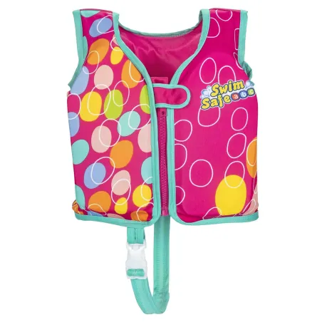Gilet de natation rose pour enfants M/L, sûr et confortable pour apprendre à nager