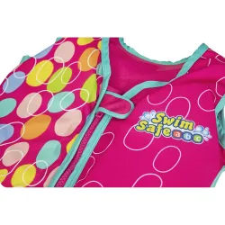 Gilet de natation rose, parfait pour une utilisation à la piscine et à la plage