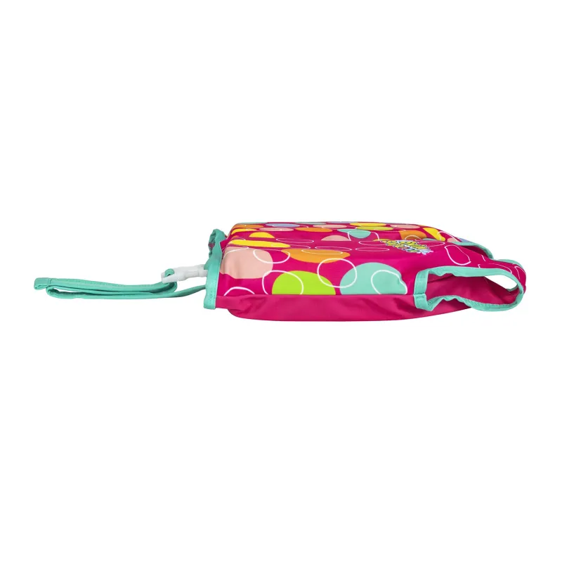Gilet de natation rose adapté pour enfants taille M/L, parfait pour apprendre