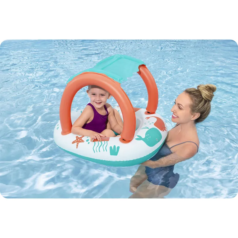 Ponton coloré pour enfants, parfait pour le jeu dans la piscine