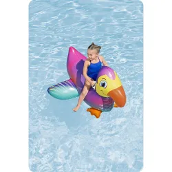 Matelas gonflable de nage toucan 141cm, idéal pour le jardin ou les vacances