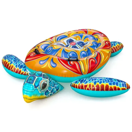 Matelas gonflable en forme de tortue 186 x 168 cm pour l'eau Bestway 41523