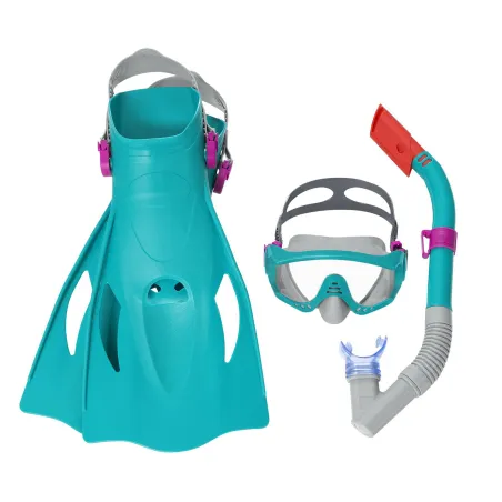 Set de plongée turquoise Bestway 25020, idéal pour les vacances d'été