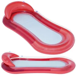 Matelas de baignade rouge Bestway 43103, accessoire gonflable confortable pour l'eau