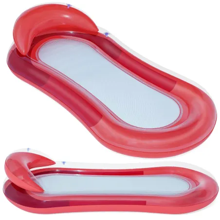 Matelas de baignade rouge Bestway 43103, accessoire gonflable confortable pour l'eau