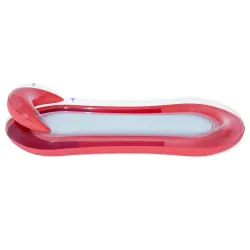 Matelas de baignade rouge Bestway 43103, parfait pour se détendre dans le jardin ou à la piscine