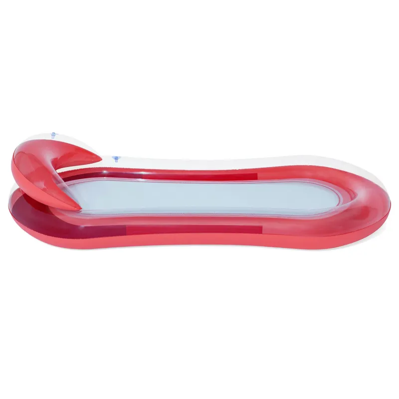 Matelas de baignade rouge Bestway 43103, parfait pour se détendre dans le jardin ou à la piscine