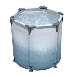 Baril de bain glacé 253L, design élégant, parfait pour le jardin