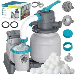Pompe à sable pour piscine + balles filtrantes 6056 l/h Bestway 58497