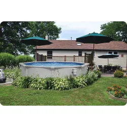Piscine de jardin élégante 366 x 122 cm Bestway 56574
