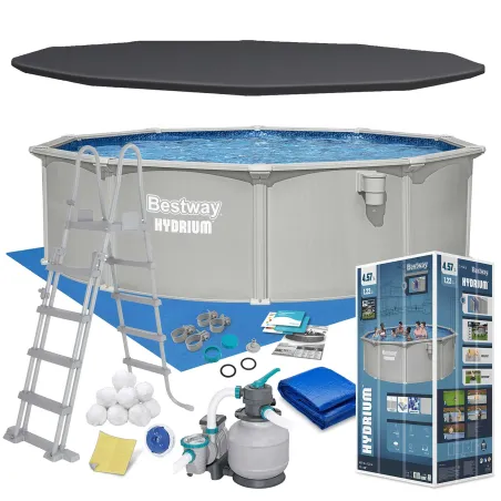 Piscine de Jardin Panelée Toute l'Année 457 x 122 cm Bestway 56384