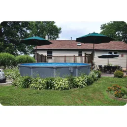 Piscine de Jardin 488 x 132 cm, élégante et fonctionnelle pour l'extérieur