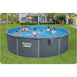Piscine de Jardin 488 x 132 cm, parfaite pour se détendre dans le jardin