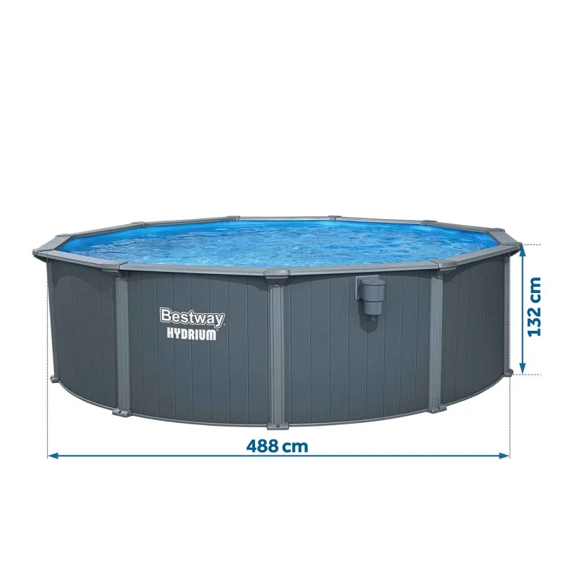 Piscine de Jardin 488 x 132 cm, parfaite pour les enfants et les activités familiales