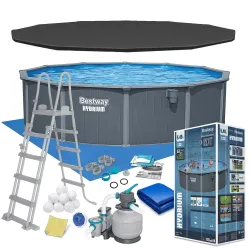 Bestway 561CS Piscine de Jardin 549 x 132 cm, idéale pour les activités extérieures